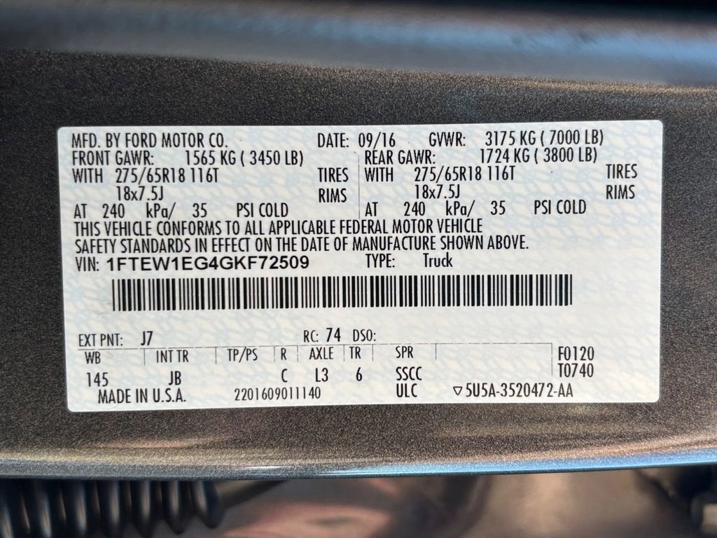 Used 2016 Ford F150 XLT w/ Equipment Group 302A Luxury AWD/4WD image 36
