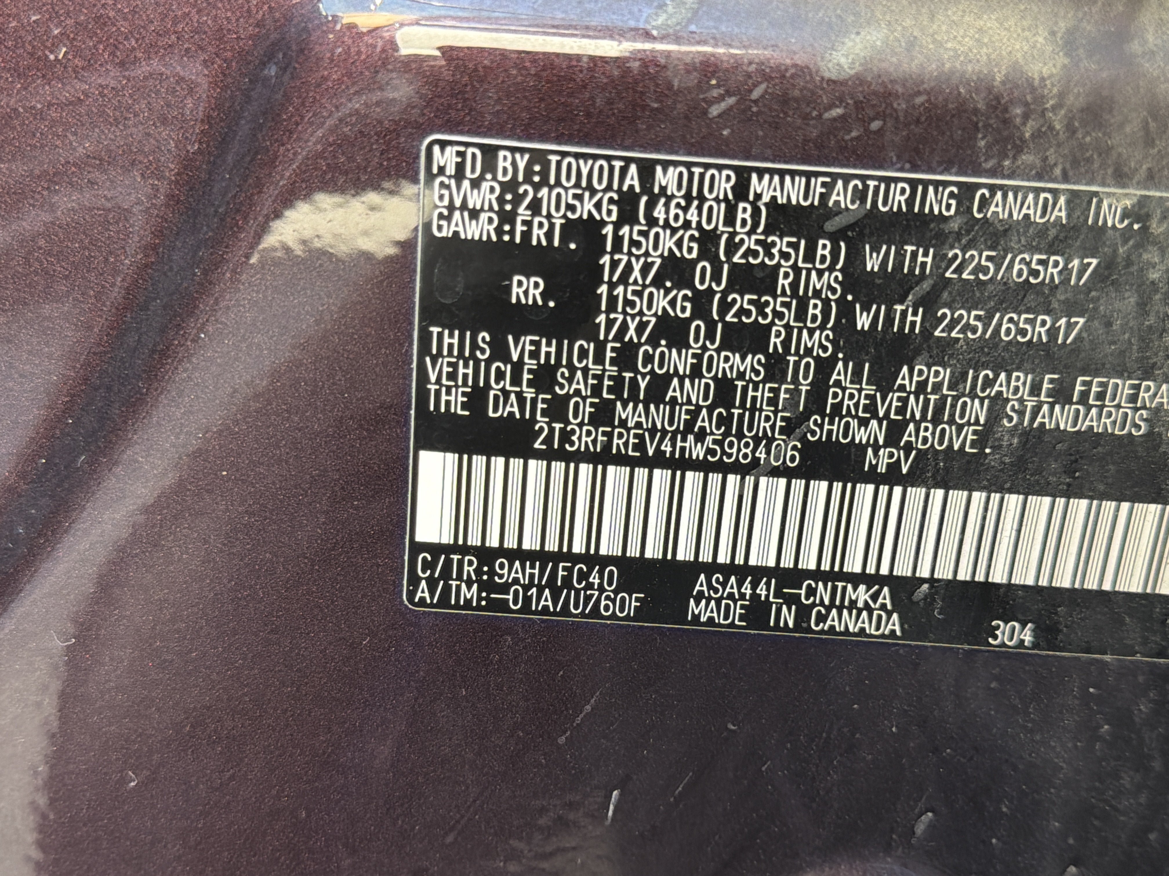 Certified 2017 Toyota RAV4 XLE w/ All Weather Liner Package AWD/4WD image 24