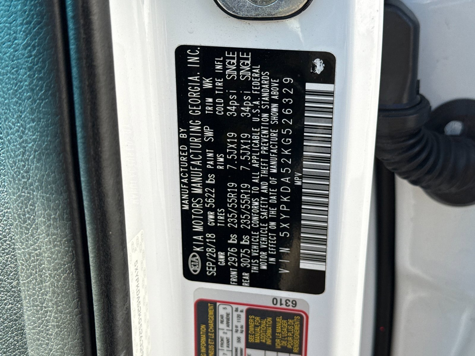 Used 2019 Kia Sorento SX image 35