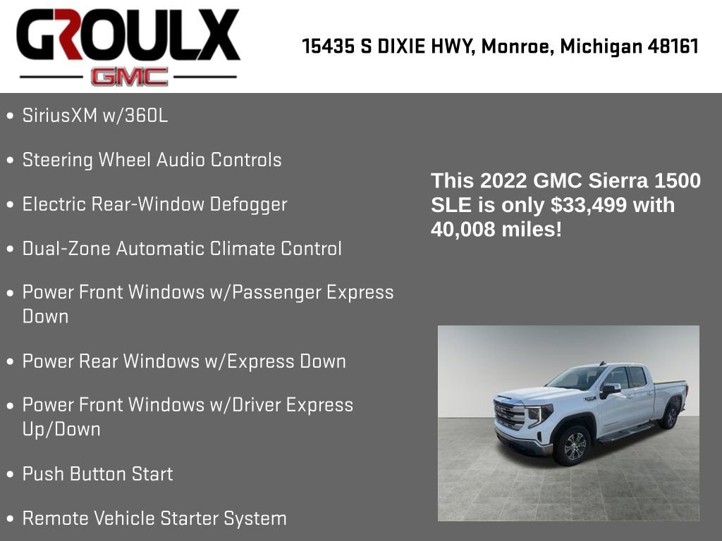 Used 2022 GMC Sierra 1500 SLE image 33