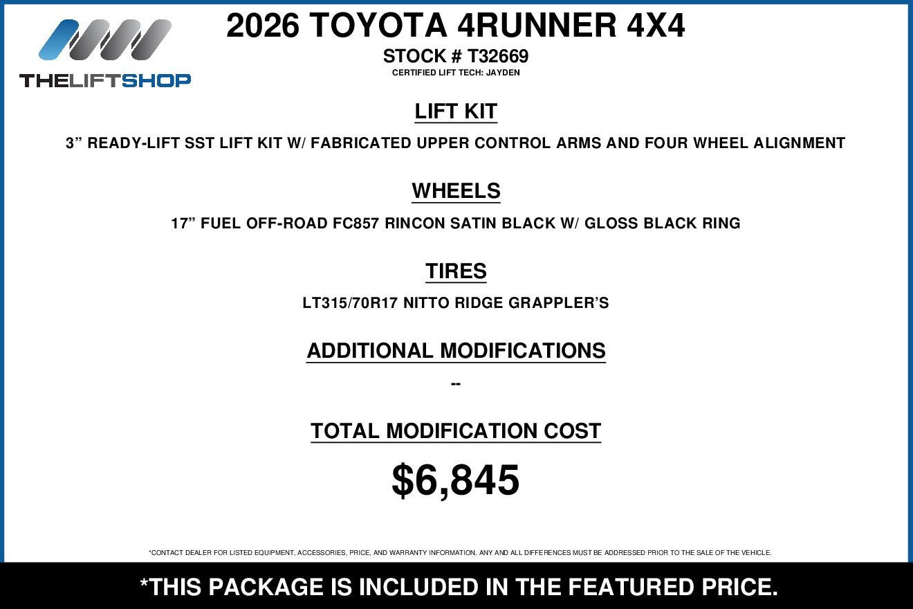 Used 2026 Toyota 4Runner TRD Off-Road AWD/4WD image 2
