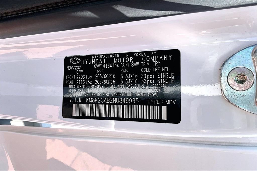 Certified 2022 Hyundai Kona SE AWD/4WD image 17