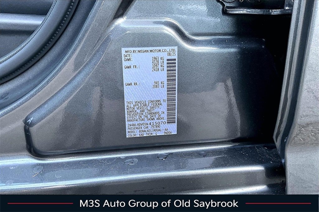 New 2025 Nissan Altima 2.5 SV w/ SV Special Edition Package image 8