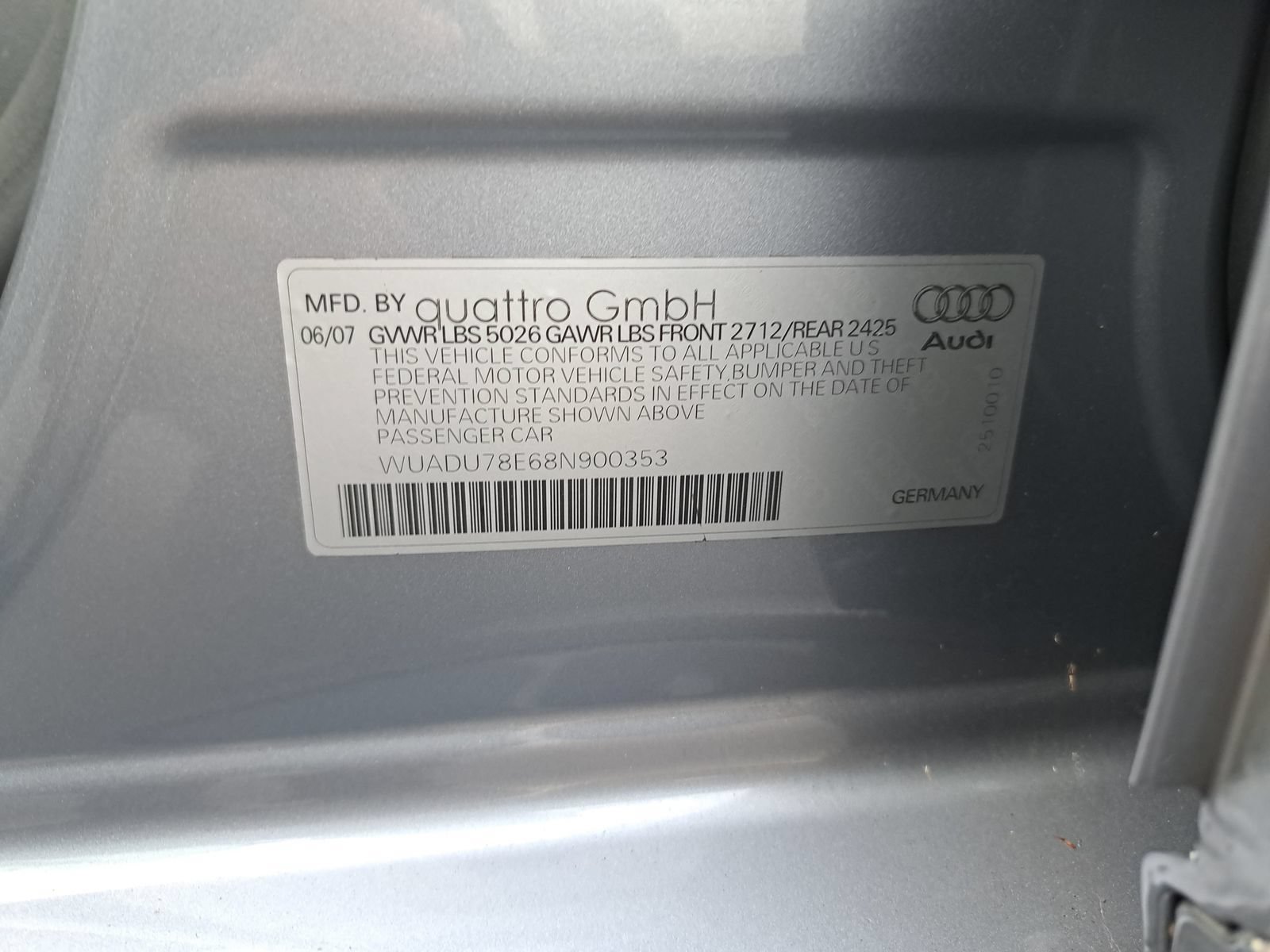 Used 2008 Audi RS 4 Sedan AWD/4WD image 15