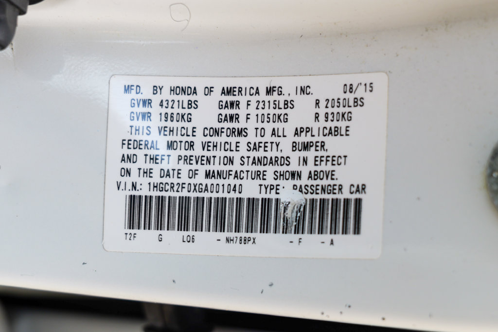 Used 2016 Honda Accord EX image 57