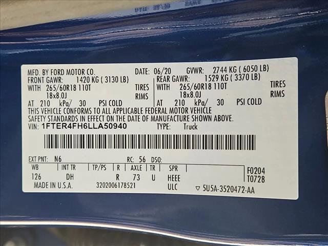 Used 2020 Ford Ranger Lariat w/ Equipment Group 501A Mid image 23