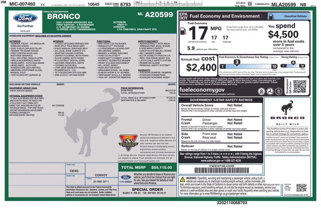 Used 2021 Ford Bronco First Edition image 31