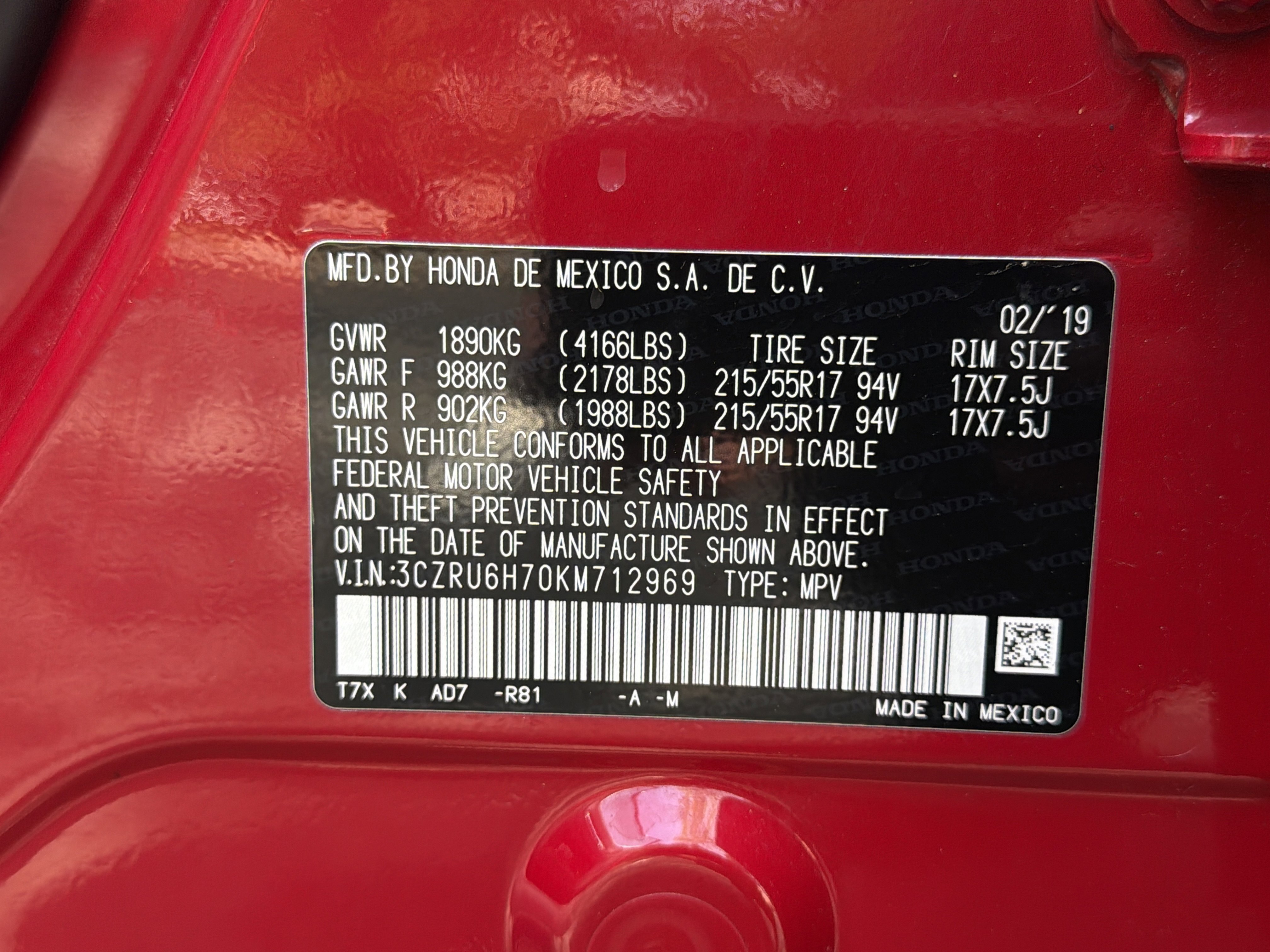 Used 2019 Honda HR-V EX-L image 34