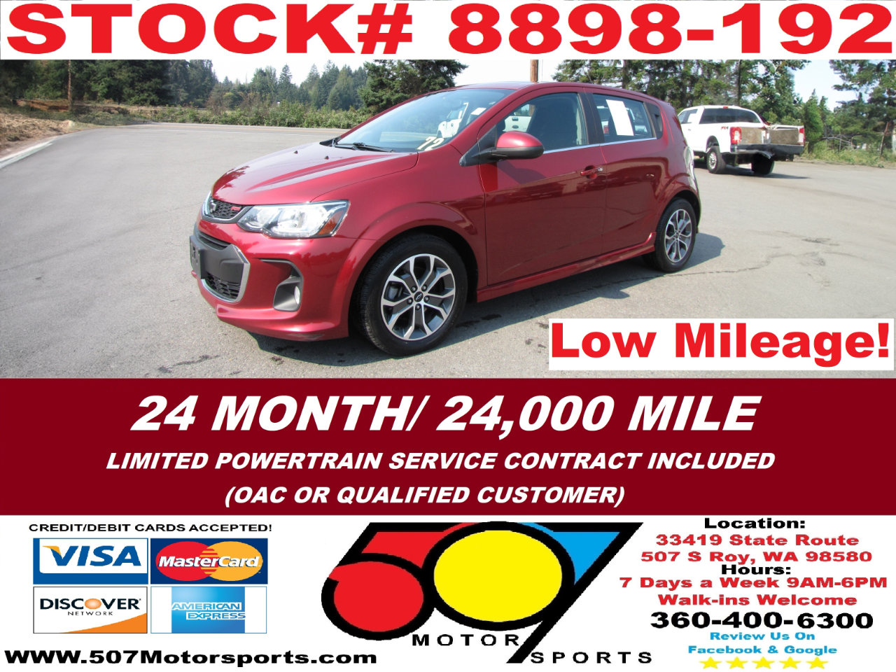 Used 2019 Chevrolet Sonic LT w/ Convenience Package