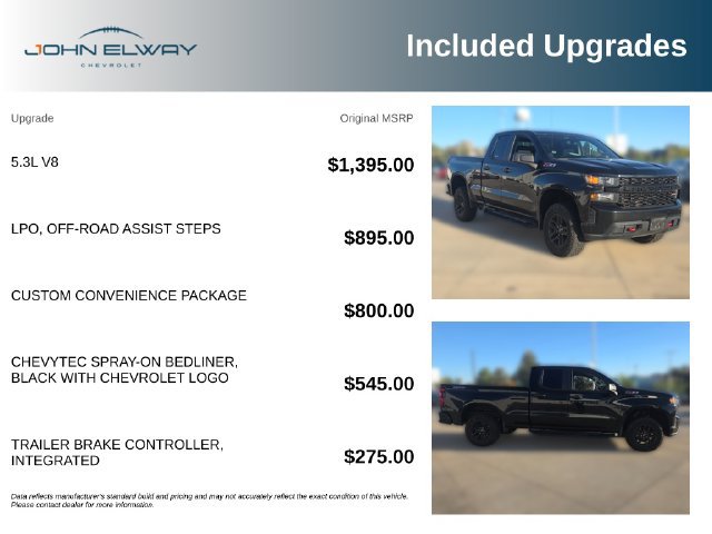 Used 2019 Chevrolet Silverado 1500 Custom Trail Boss w/ Custom Convenience Package AWD/4WD image 7
