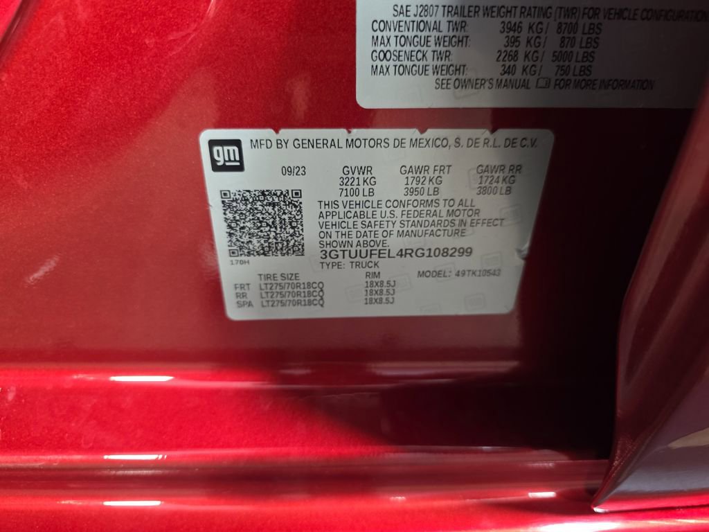 Used 2024 GMC Sierra 1500 AT4X AWD/4WD image 38