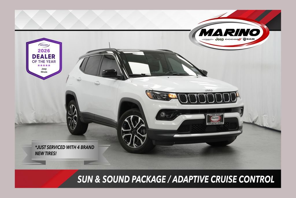Certified 2024 Jeep Compass Limited w/ Sun and Sound Group