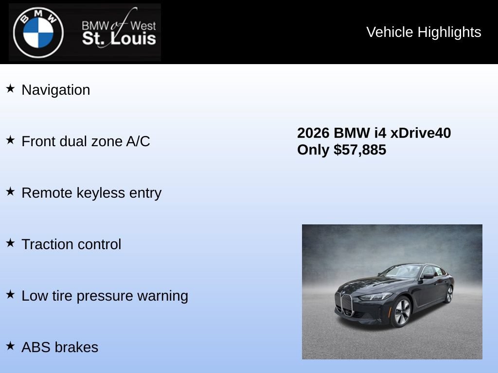 Used 2026 BMW i4 xDrive40i AWD/4WD image 8
