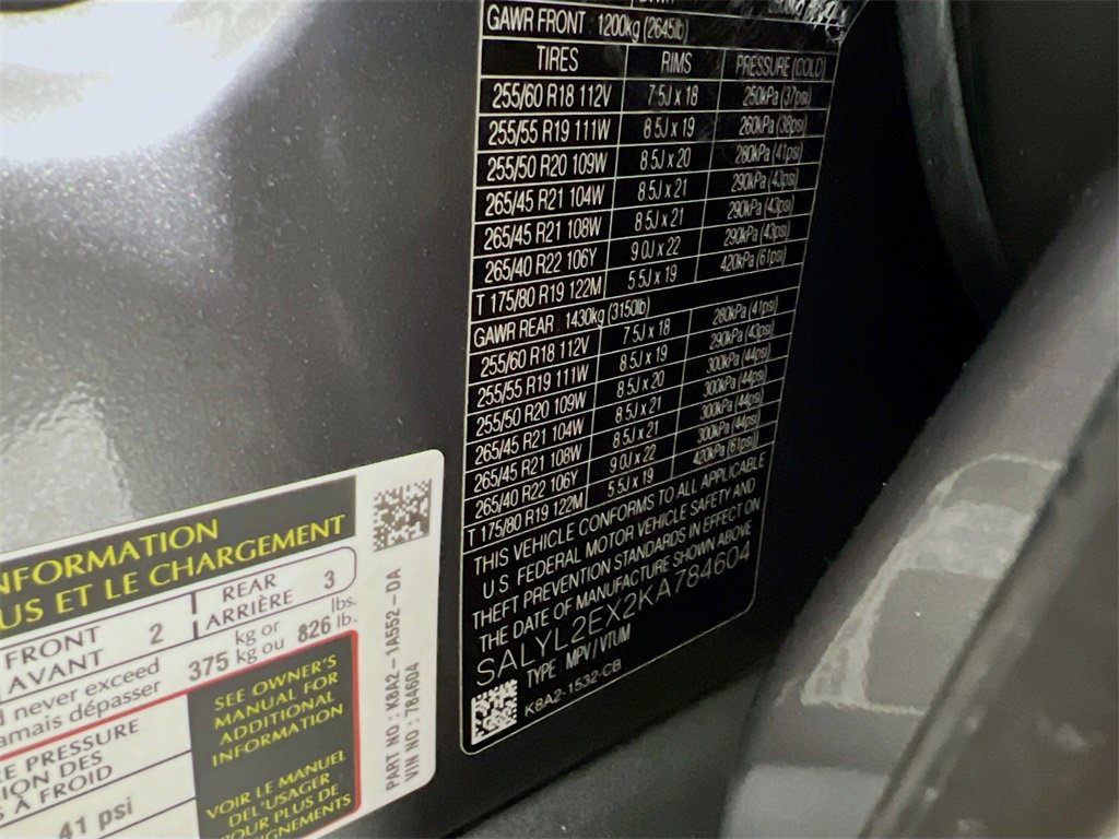 Used 2019 Land Rover Range Rover Velar R-Dynamic SE image 33