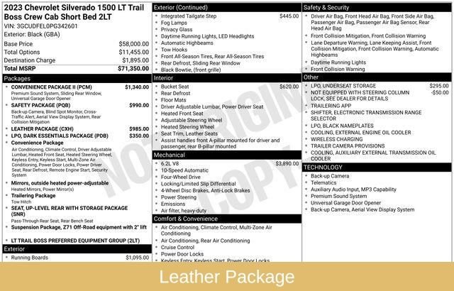 Used 2023 Chevrolet Silverado 1500 LT Trail Boss w/ Convenience Package II image 3