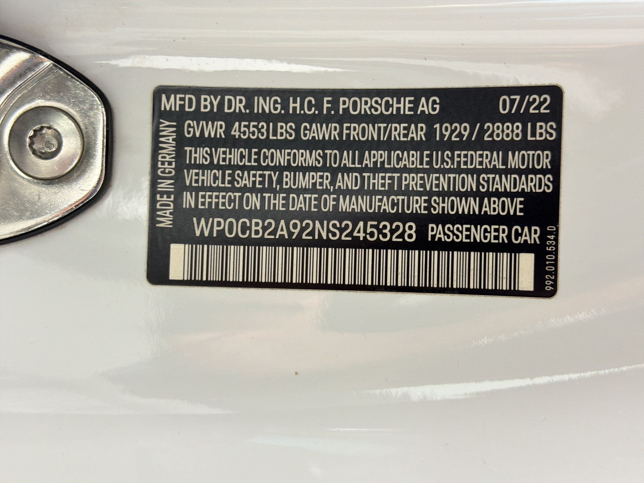Certified 2022 Porsche 911 Carrera 4 GTS AWD/4WD image 19