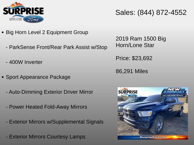 Used 2019 RAM 1500 Big Horn RWD image 23