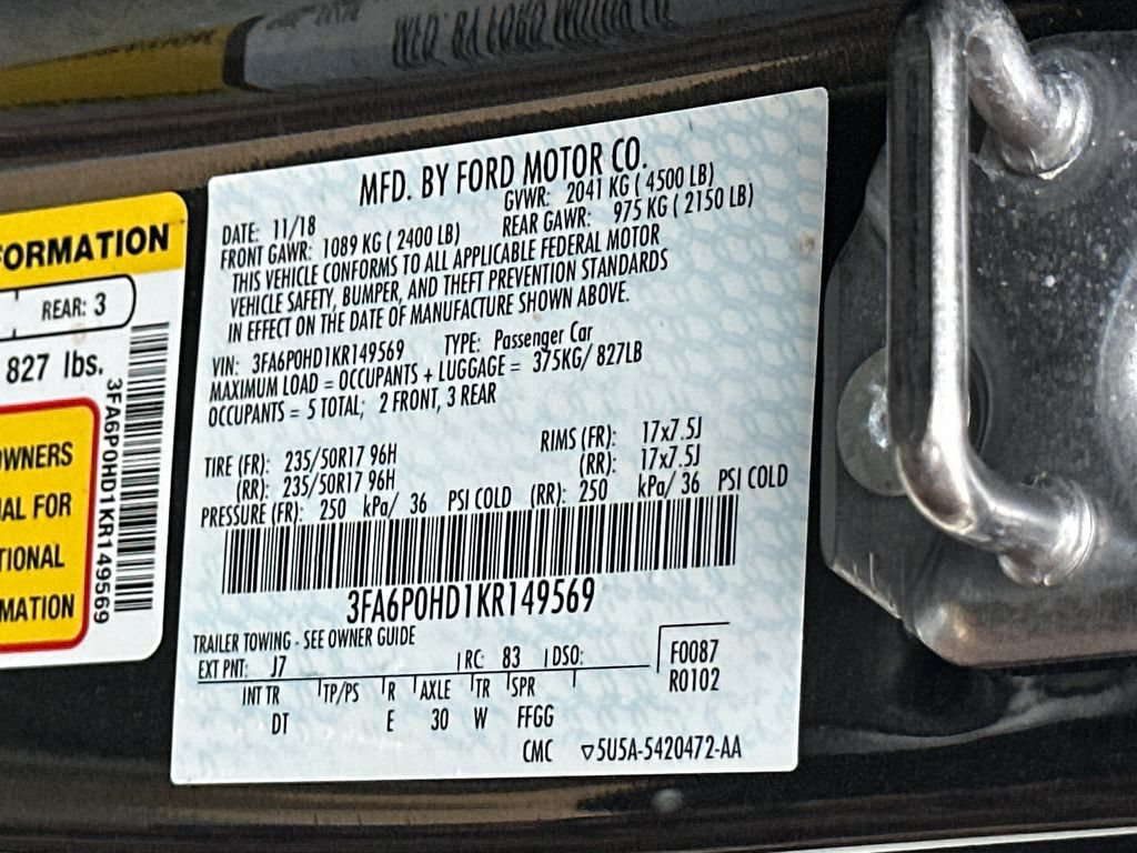 Used 2019 Ford Fusion SE FWD image 22
