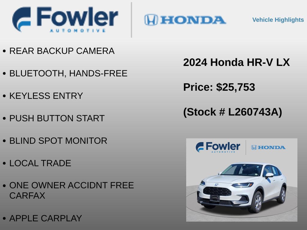 Used 2024 Honda HR-V LX image 4