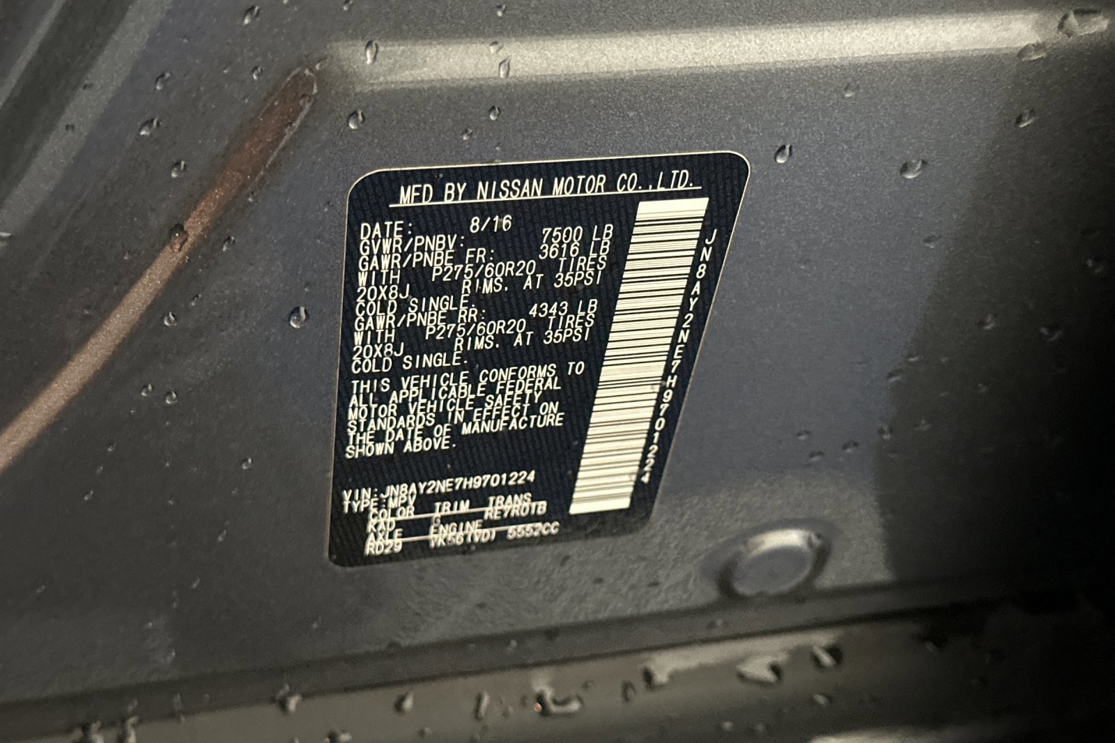 Used 2017 Nissan Armada Platinum w/ Captain Seat Package image 53