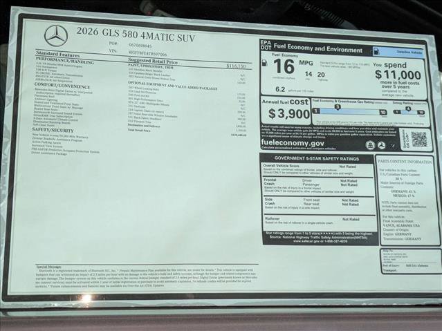 New 2026 Mercedes-Benz GLS 580 4MATIC image 20
