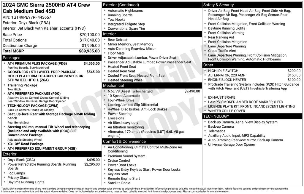 Used 2024 GMC Sierra 2500 AT4 w/ AT4 Premium Plus Package AWD/4WD image 42