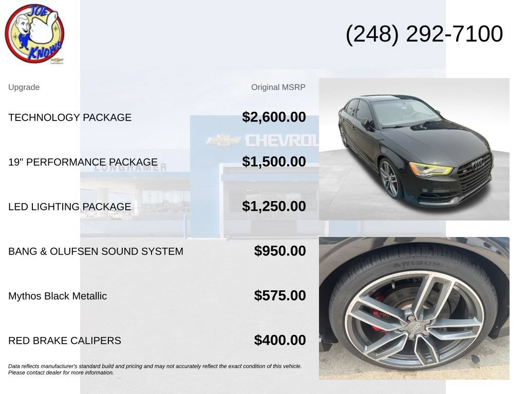 Used 2016 Audi S3 Premium Plus w/ Technology Package AWD/4WD image 5