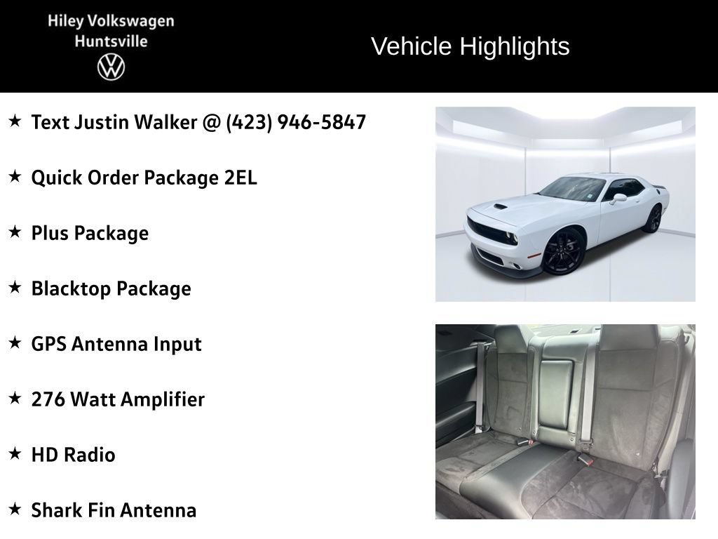 Used 2023 Dodge Challenger GT w/ Plus Package RWD image 6