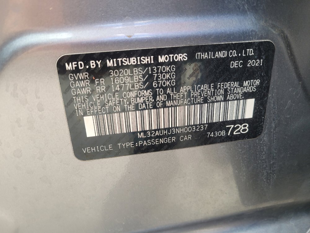 Used 2022 Mitsubishi Mirage LE image 33