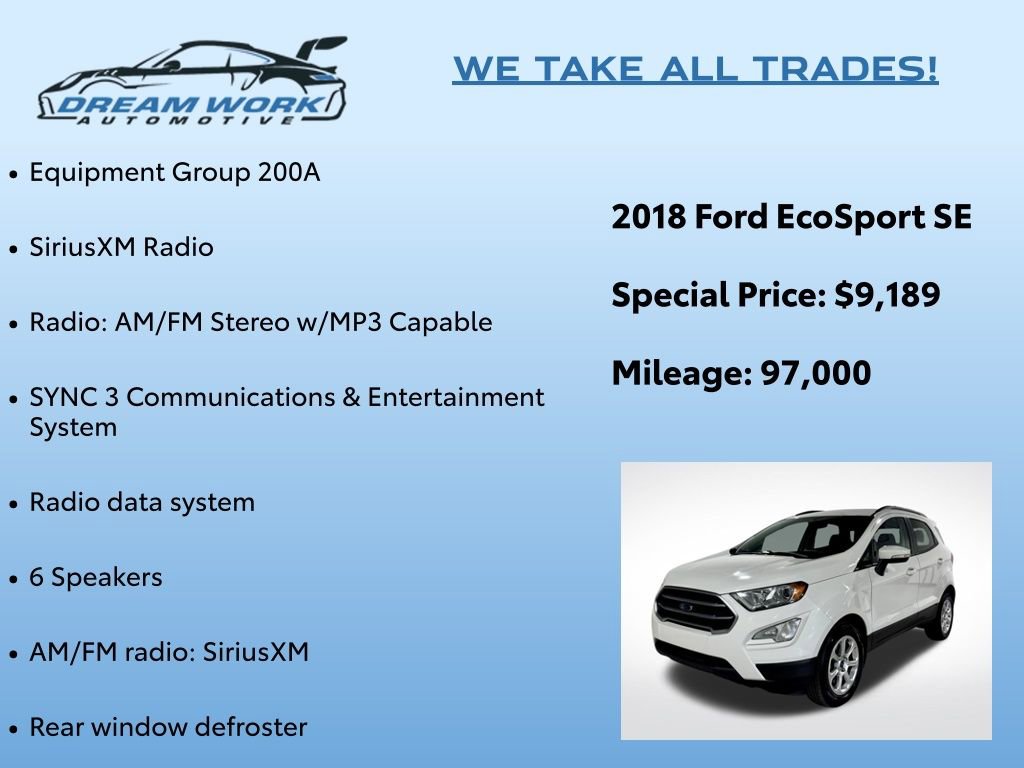 Used 2018 Ford EcoSport SE image 2