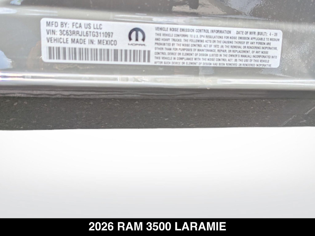 New 2026 RAM 3500 Laramie AWD/4WD image 23