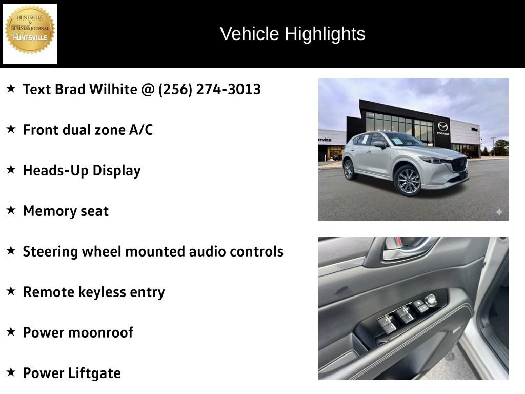 Certified 2025 MAZDA CX-5 AWD 2.5 S w/ Premium Plus Pkg image 7