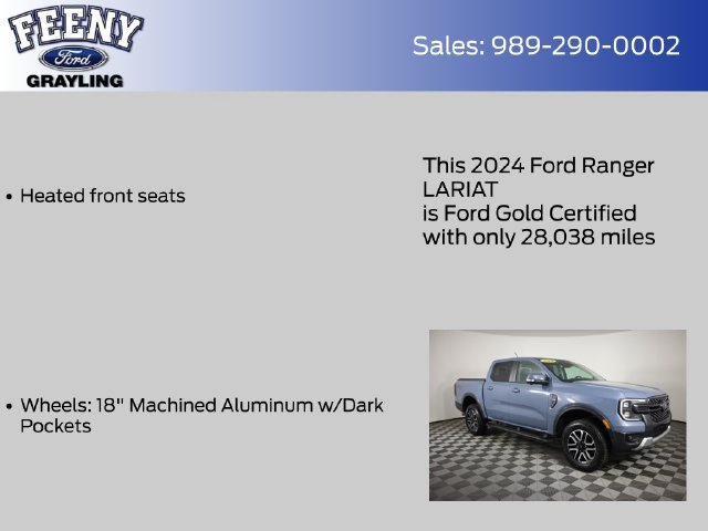 Certified 2024 Ford Ranger Lariat AWD/4WD image 17