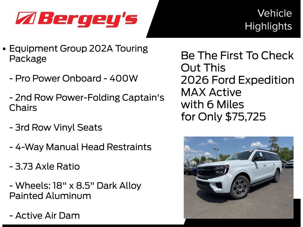 New 2026 Ford Expedition Max Active AWD/4WD image 5