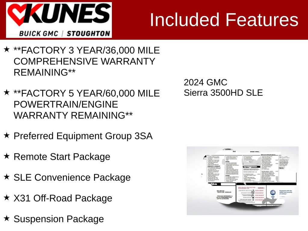 Used 2024 GMC Sierra 3500 SLE image 3