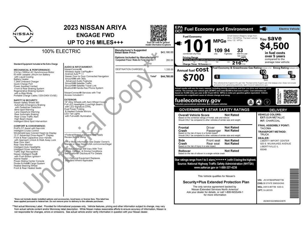 Used 2023 Nissan Ariya FWD image 6
