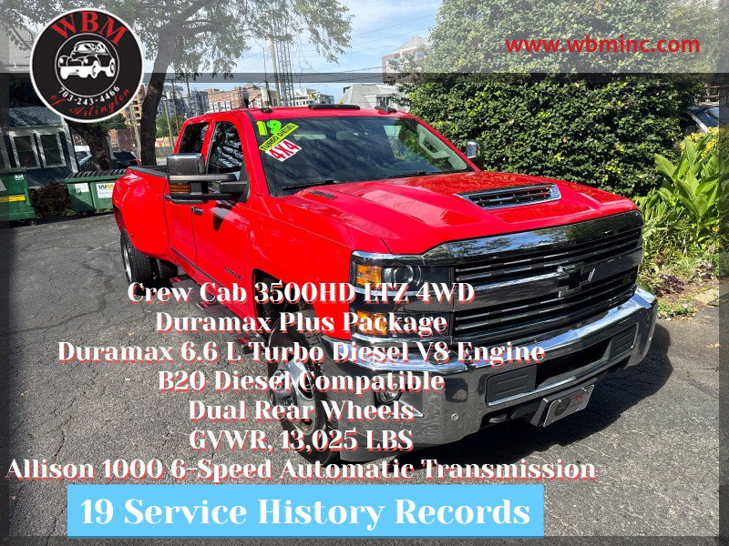 Used 2019 Chevrolet Silverado 3500 LTZ w/ Duramax Plus Package AWD/4WD image 1