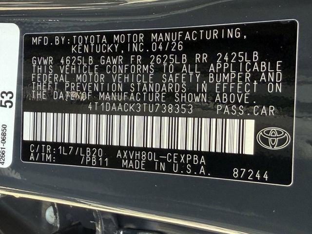 New 2026 Toyota Camry XSE FWD image 29