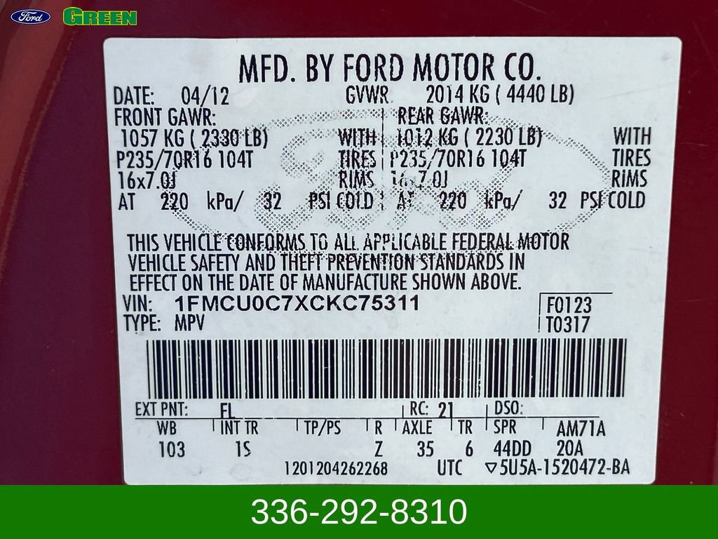Used 2012 Ford Escape XLS FWD image 21