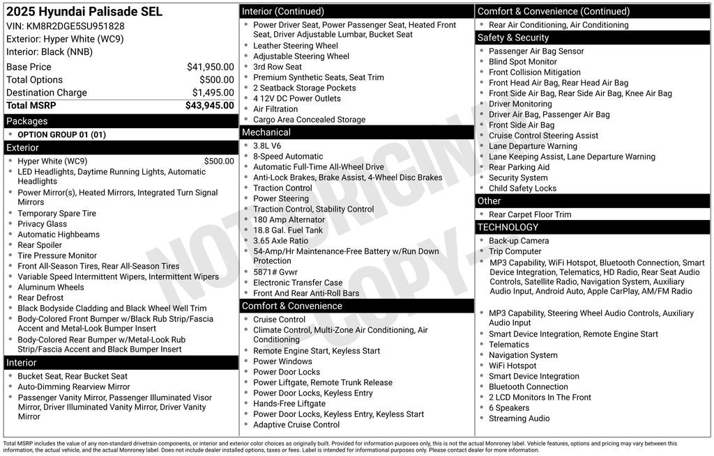 Certified 2025 Hyundai Palisade SEL AWD/4WD image 5
