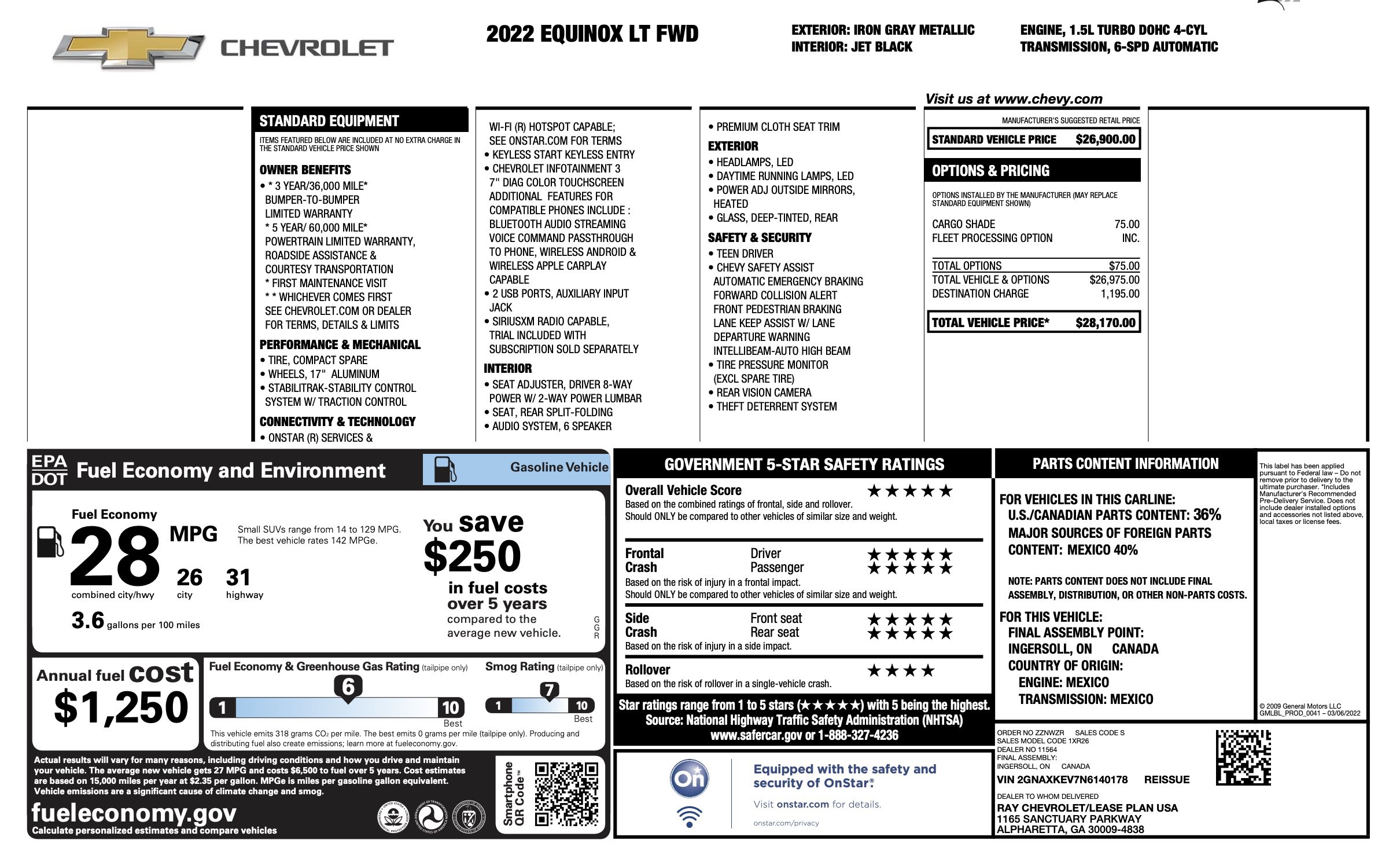 Used 2022 Chevrolet Equinox LT FWD image 6