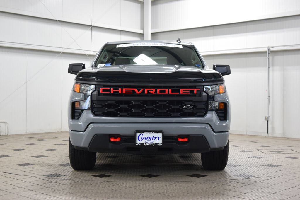 Used 2024 Chevrolet Silverado 1500 Custom w/ LPO, Dark Essentials Package AWD/4WD image 2