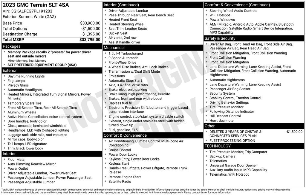 Used 2023 GMC Terrain SLT FWD image 43