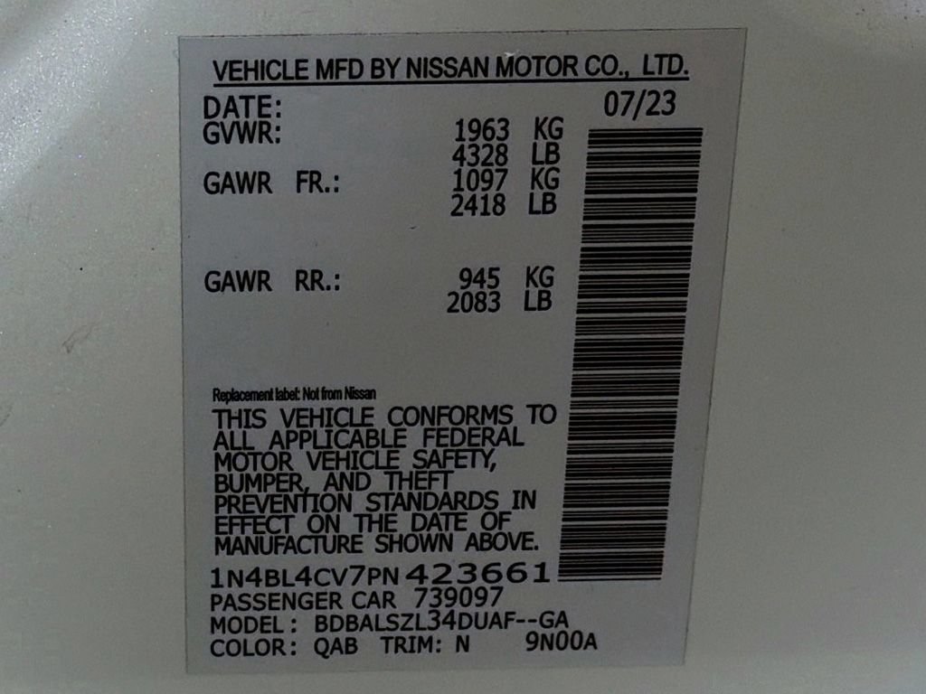 Used 2023 Nissan Altima 2.5 SR w/ SR Premium Package FWD image 42