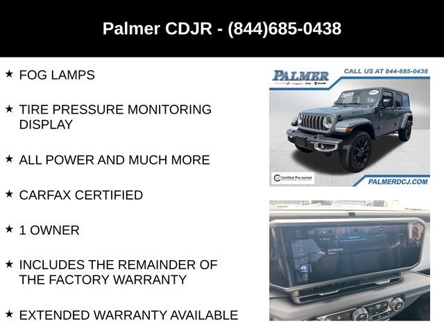 Certified 2025 Jeep Wrangler Unlimited Sahara w/ Safety Group AWD/4WD image 24