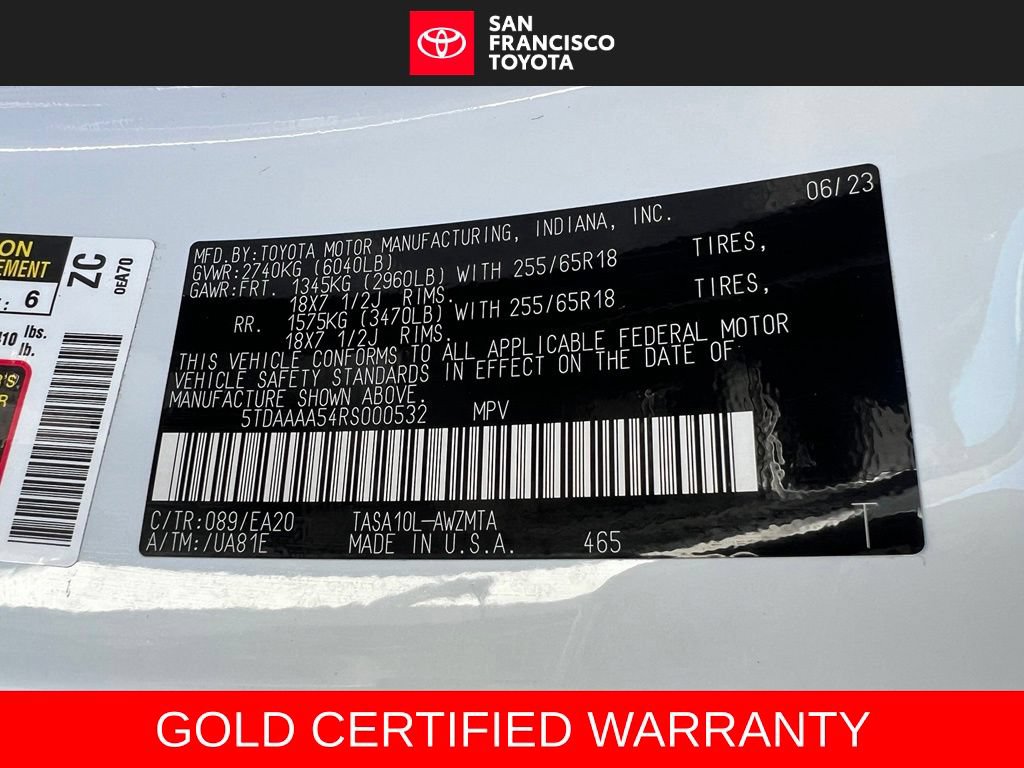 Certified 2024 Toyota Grand Highlander FWD image 42