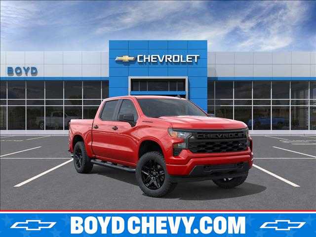 New 2026 Chevrolet Silverado 1500 Custom w/ Turbomax Blackout Package AWD/4WD image 1