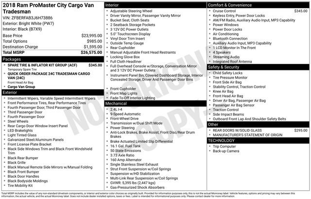 Used 2018 RAM ProMaster City Tradesman image 7