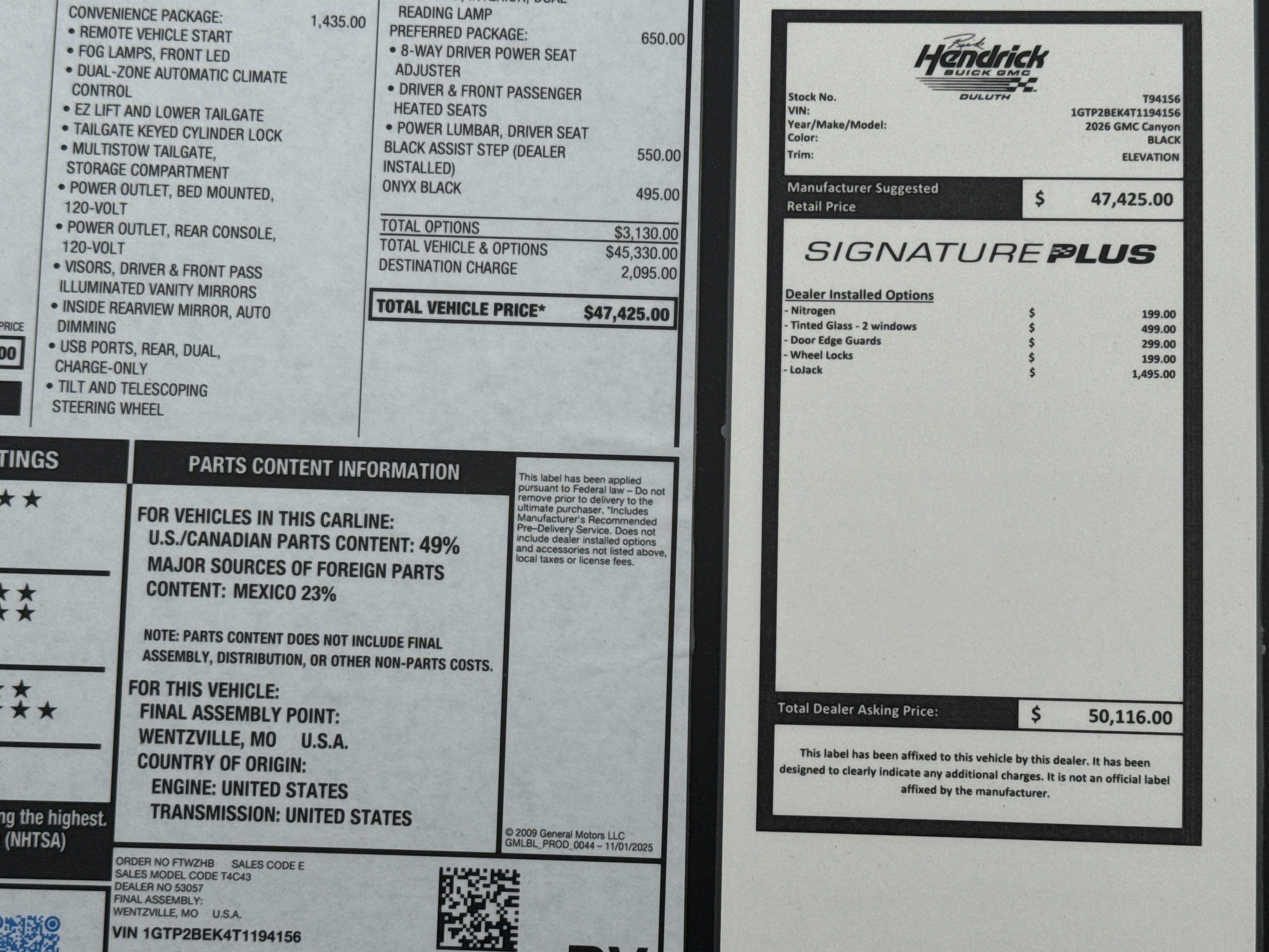 New 2026 GMC Canyon Elevation w/ Convenience Package AWD/4WD image 35