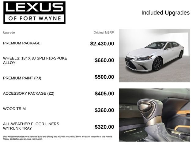 Used 2023 Lexus ES 350 w/ Premium Package image 4